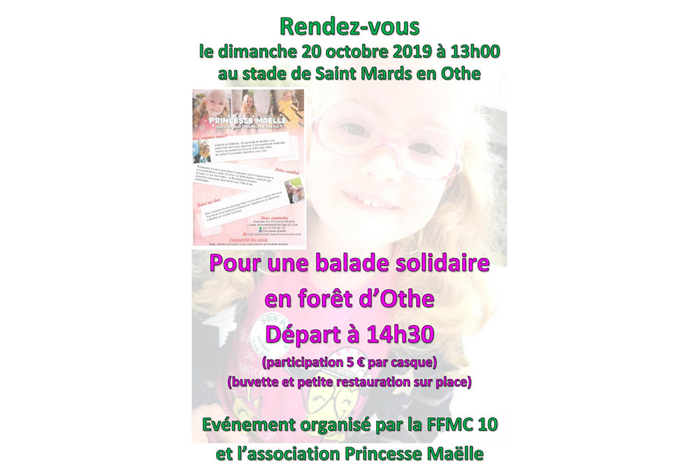 Balade Opération Princesse Maëlle de la FFMC10