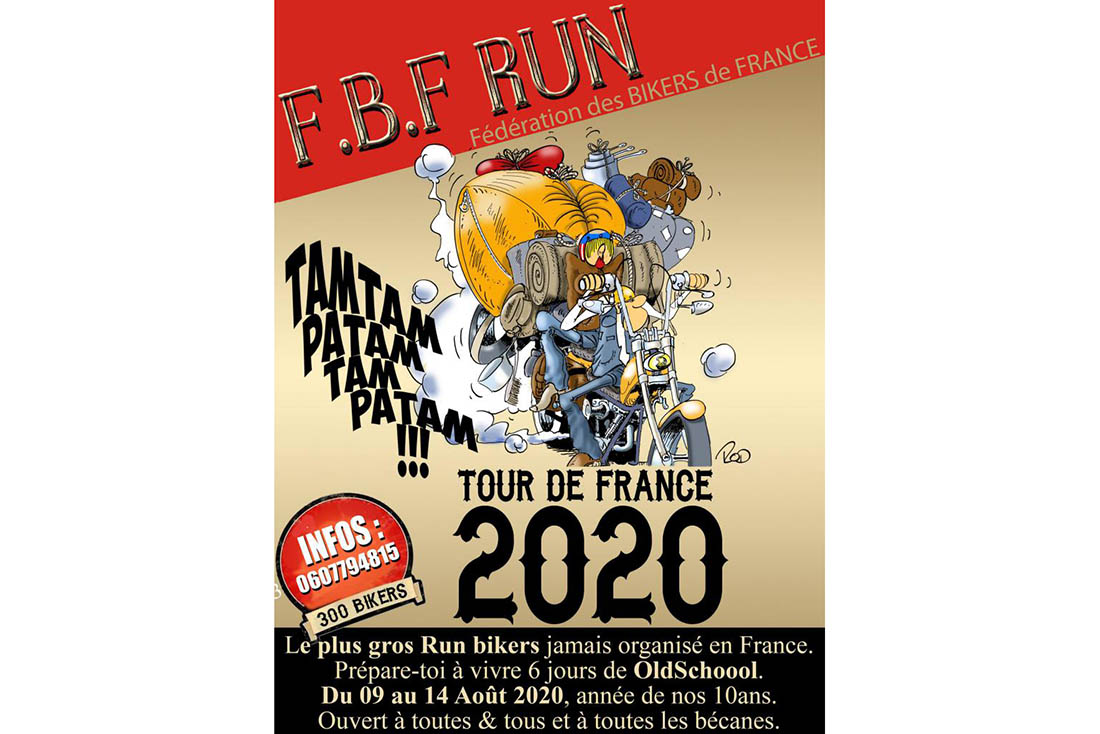 Run bikers Tour de France 2020