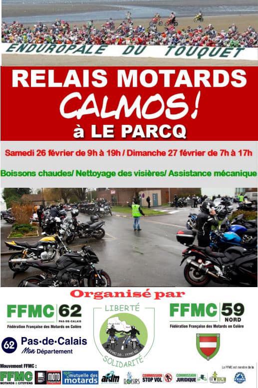 Relais Motards Calmos - Enduropale du Touquet (...)