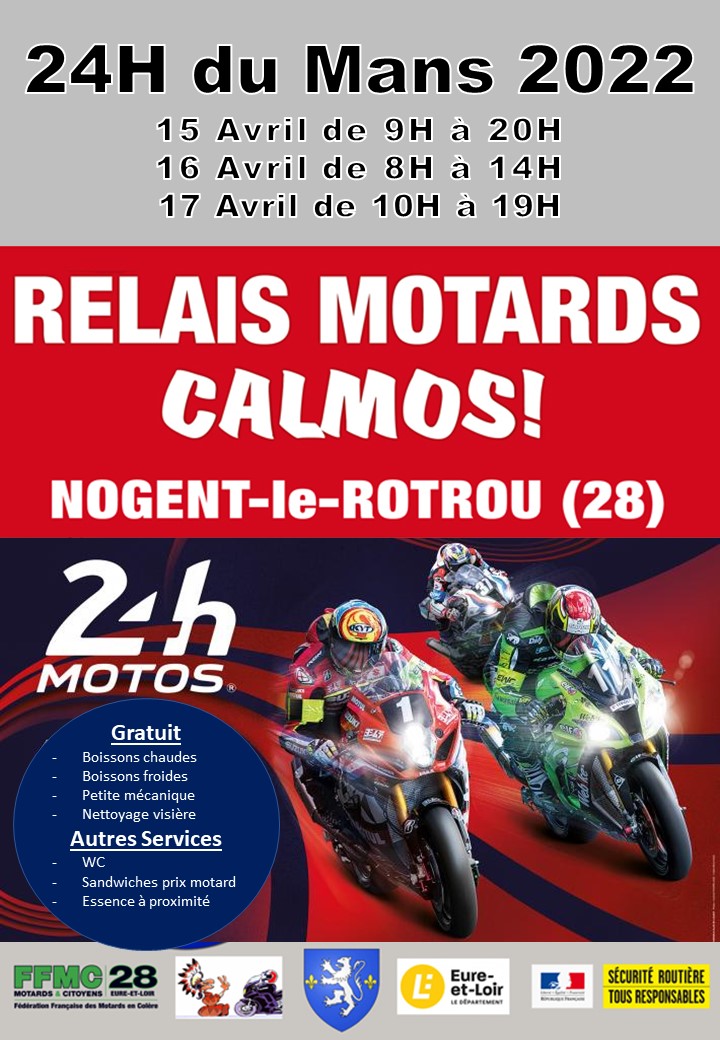 Relais Calmos FFMC 28 pour les 24h du Mans (28)
