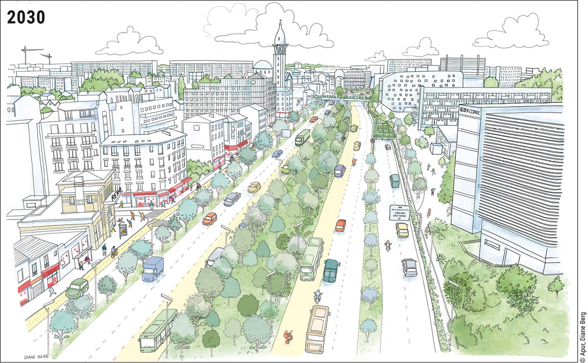 Le périphérique parisien réduit à deux fois trois voies (...)