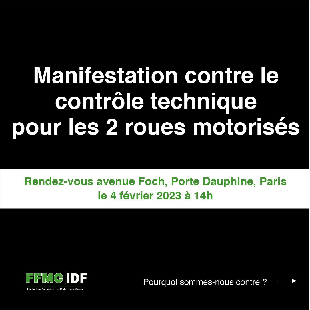 Contrôle technique moto : nouvelle manifestation FFMC le (...)
