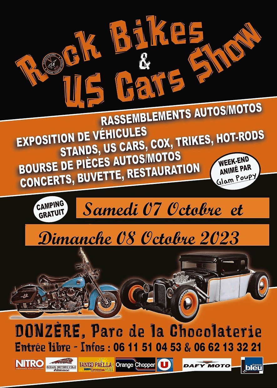 rock bikes & us cars show