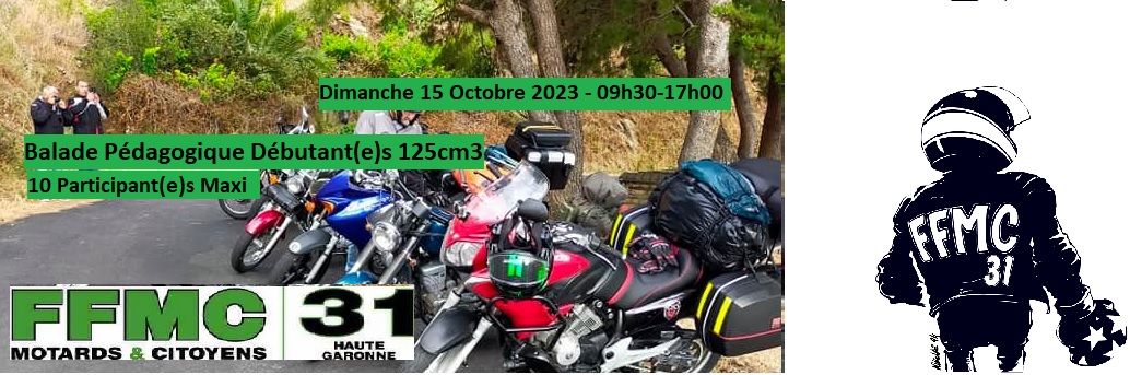 Balade pédagogique débutant(e)s 125cm3