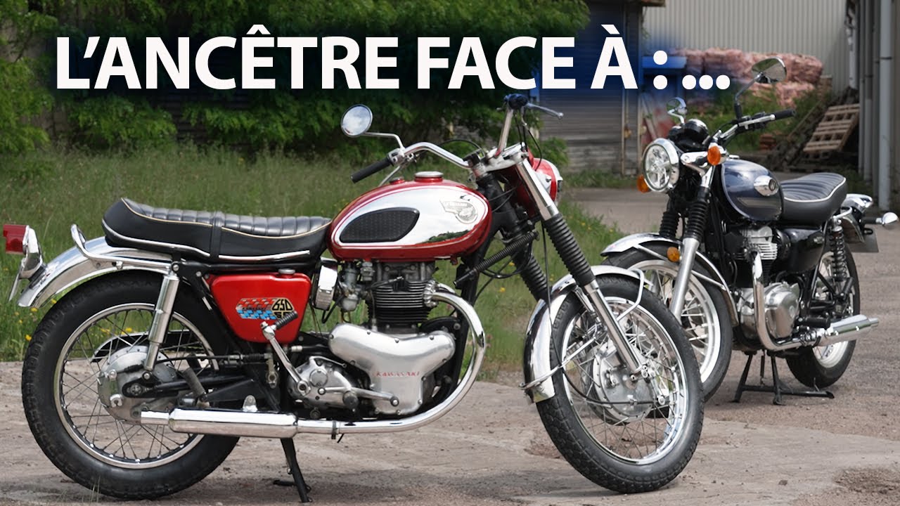 Kawasaki 650 W1 VS Kawasaki W800 : ancienne contre (...)