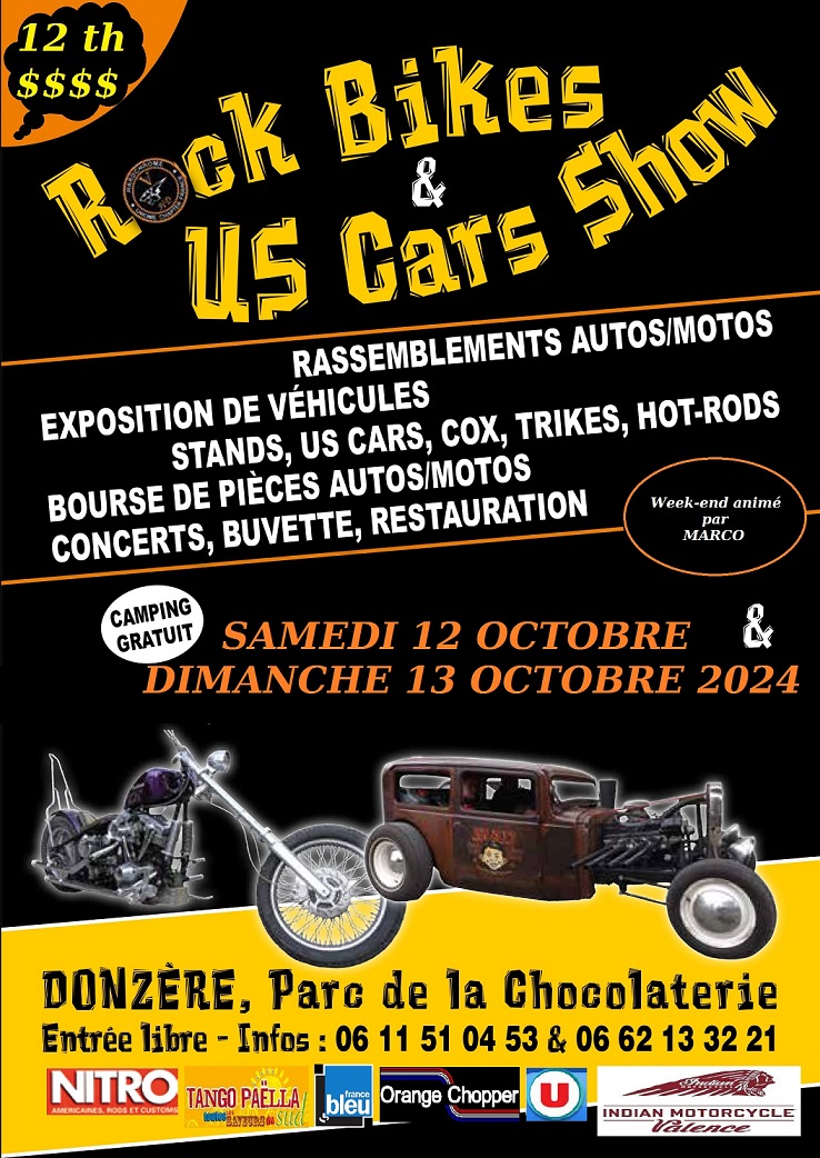 rock bikes & us cars show