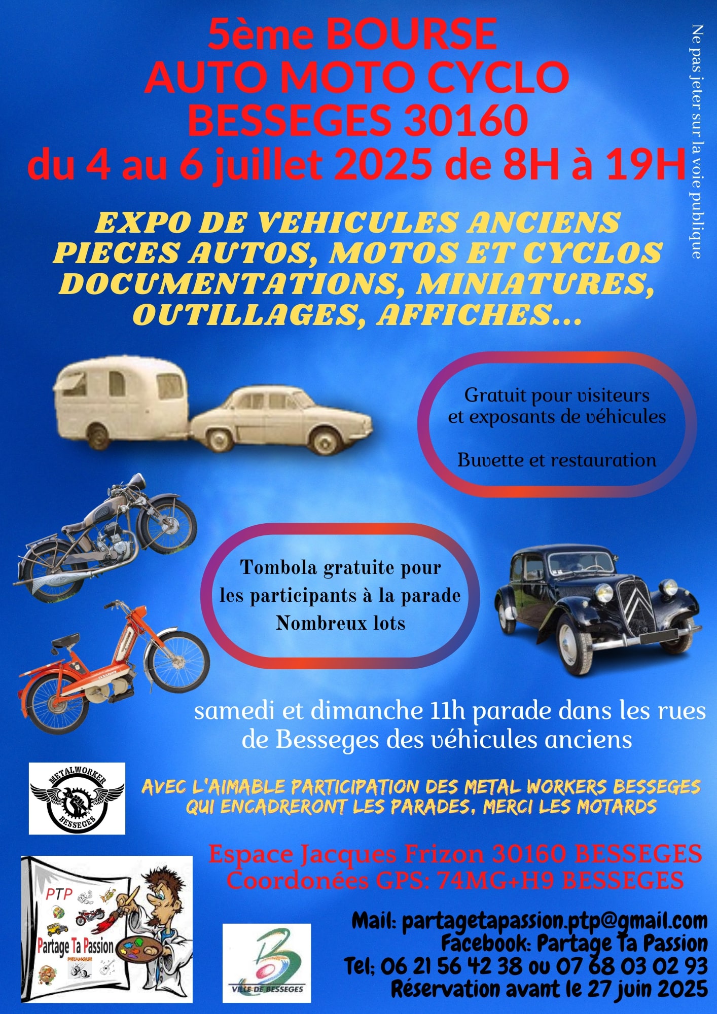 5ème bourse auto moto cyclo, exposition de véhicules (...)