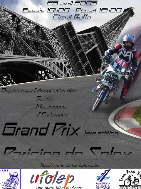 Premier Grand prix parisien de Solex, le 26 avril