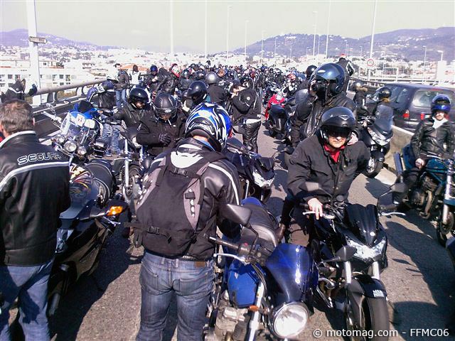 Manif moto 13 mars : Nice (06)