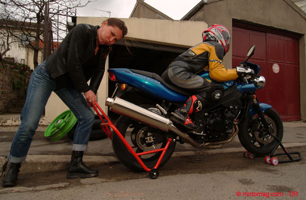 Test bequille d'atelier moto Worken : Pour l'avant ET l'arriere ! - Moto -Station