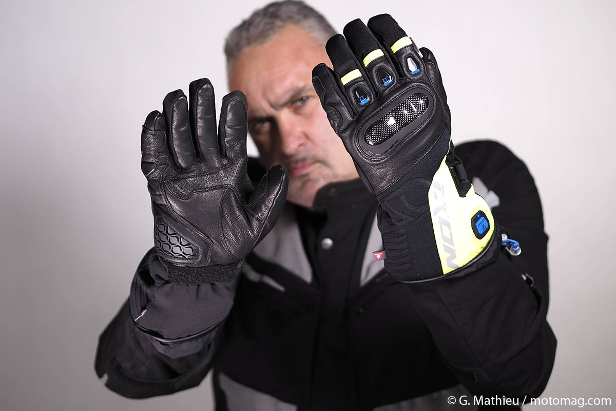 Kit câbles pour gants chauffants moto MACNA