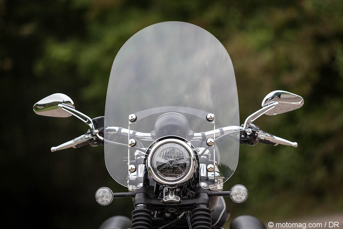 Pare-brise De Moto Slipstreamer HD-3 Tombstone Pour Triumph