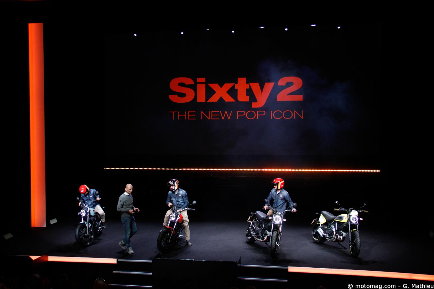 Nouveautés moto 2016 : Ducati Scrambler Sixty2 et Flat (...)