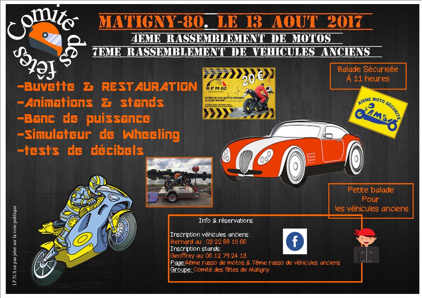 4e rassemblement de motos et véhicules anciens à Matigny (...)