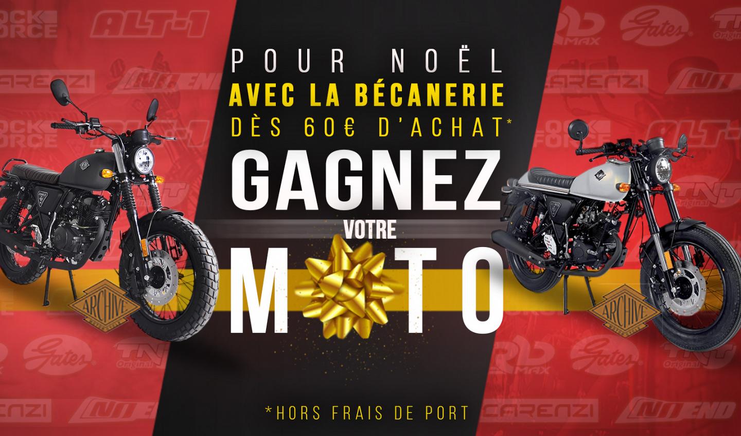 Gagnez votre moto pour Noël avec La Bécanerie !