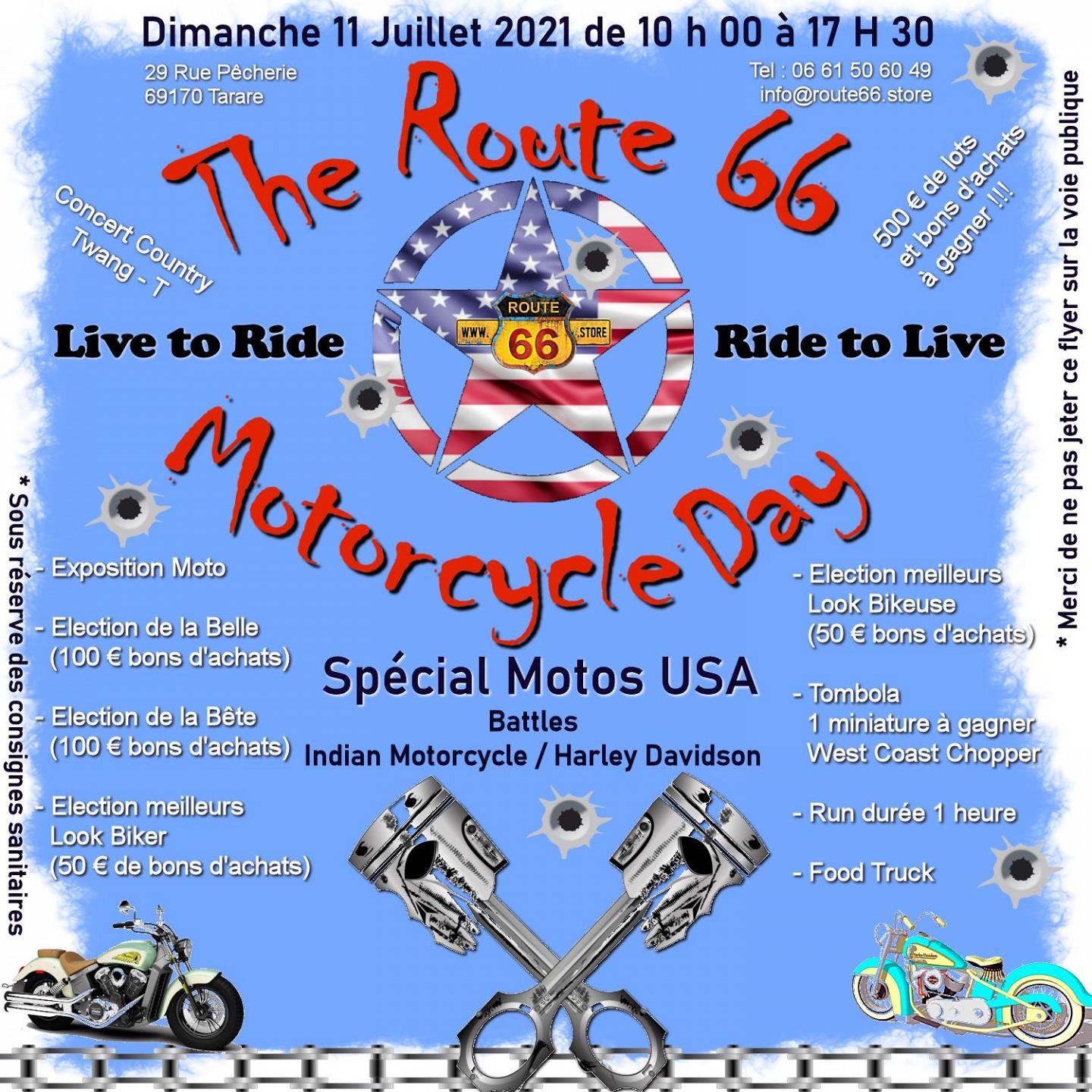 The Route 66 Motorcycle Day (Rhône)