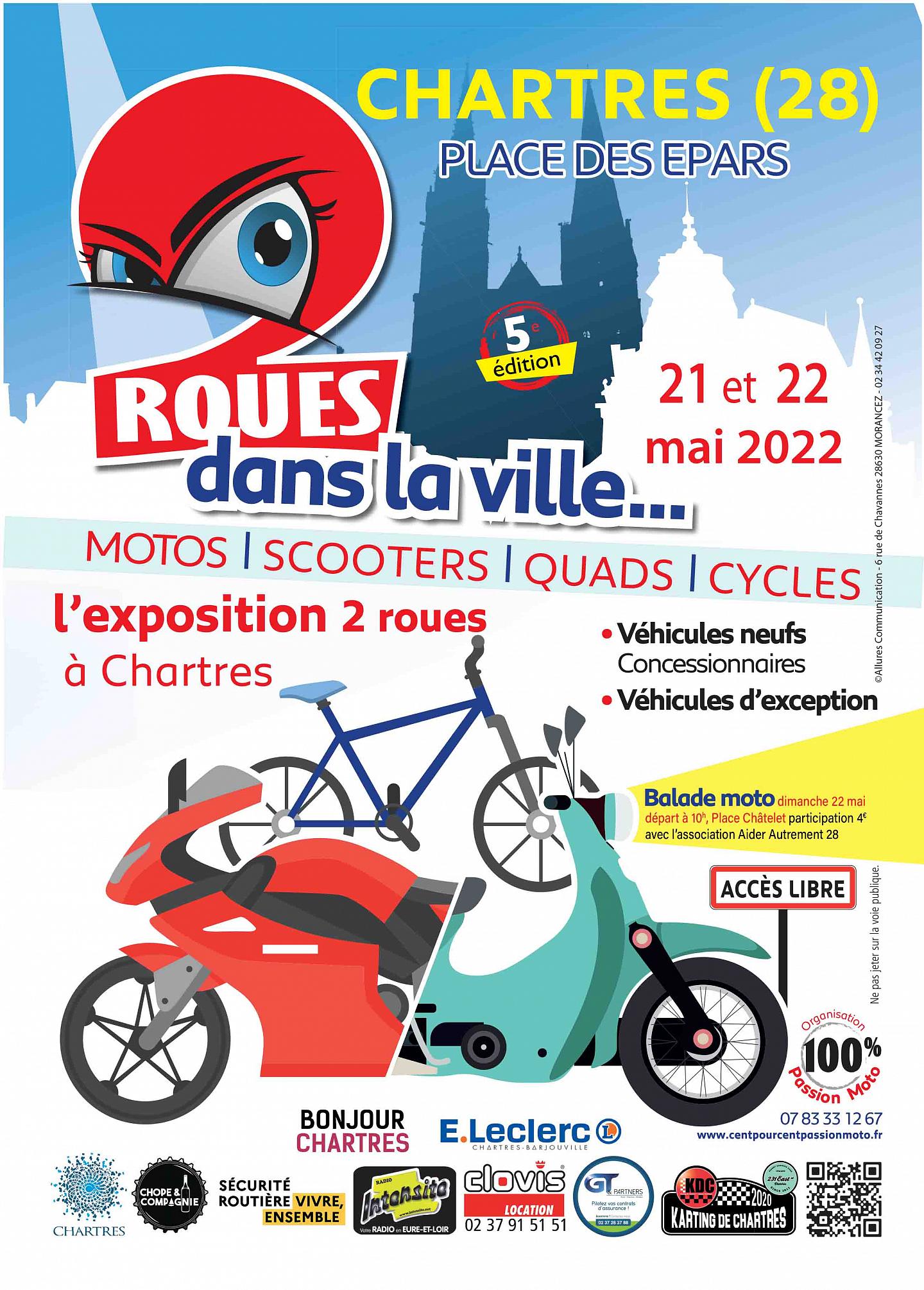 Exposition "2 roues dans la ville" à Chartres (...)