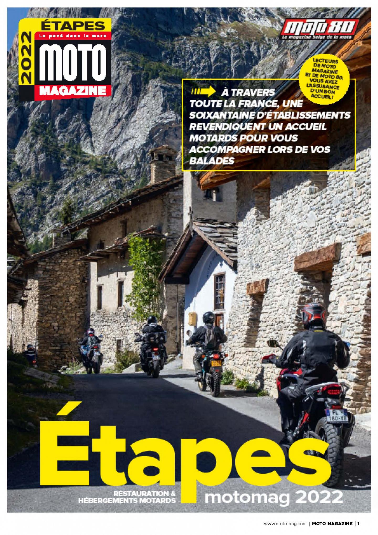 Les Étapes Moto Magazine 2022 : le guide des hébergements (...)