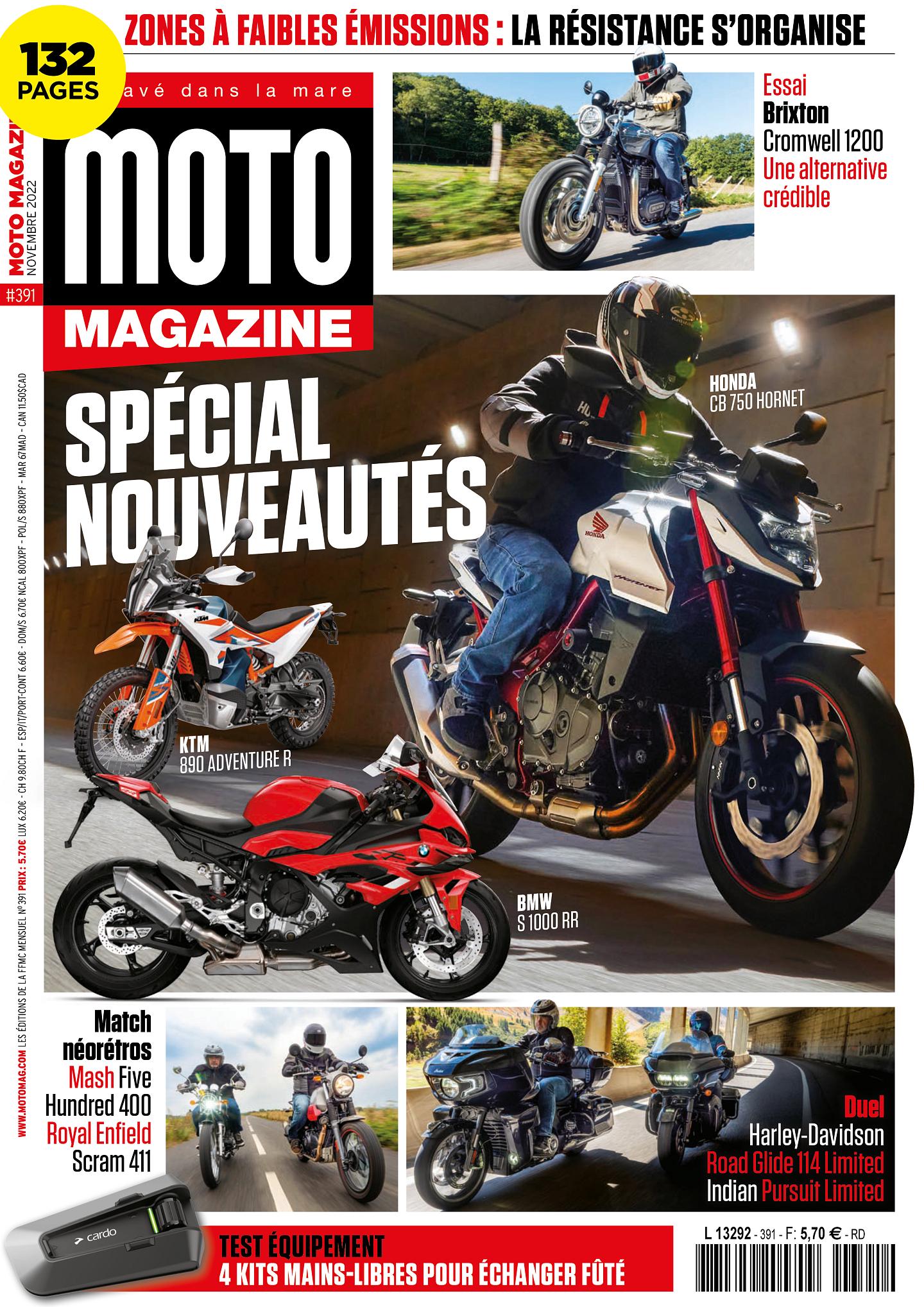 Moto Magazine n°391 - Novembre 2022