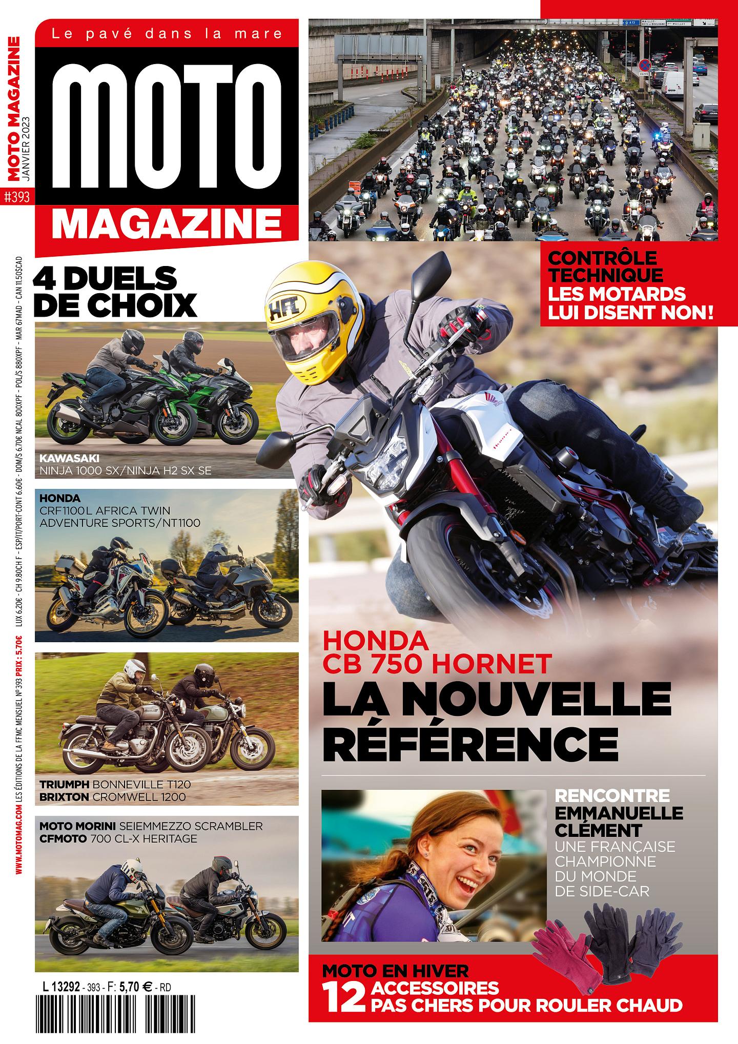 Moto Magazine n°393 - Janvier 2023