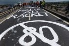 Caen : 700 motards en colère bloquent le périphérique