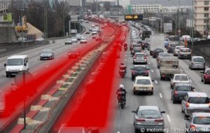 Périphérique parisien : voie réservée au covoiturage et (...)