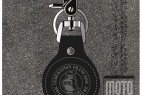 Porte-clef vintage en cuir FFMC - Motard en Colère