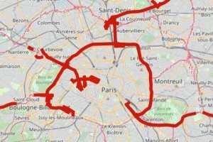 carte voies olympiques 2024