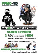 Manifestation contre le 80 km/h de la FFMC45
