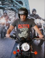 T-shirt moto Bonneville "Coeur de motard" (25 (...)