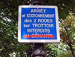 Action des motards Parisiens