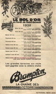 Le Bol d’Or avant 1969 : affiche de 1932