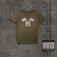 T-shirt moto Café racer "drapeaux à damiers" (...)