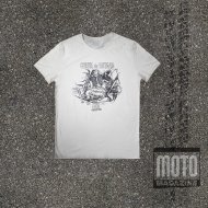 T-shirt moteur Twin en L 750 cm3 blanc cassé (25 (...)