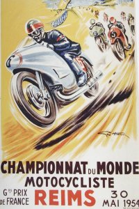 Circuit de Reims : GP moto 1954