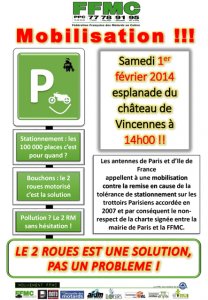 Appel à mobilisation le 1er février de la FFMC-PPC