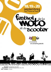 Affiche du Festival de la moto et du scooter