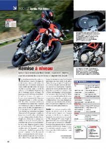 Moto Mag n°270 - sept 2010 : Aprilia 750 SHiver