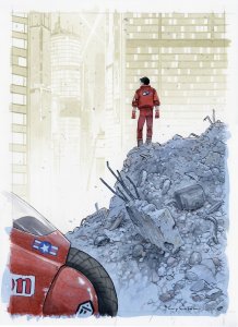 Tribute to Otomo : le motard par Luigi Critone