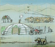 Voyage à moto : Ptiluc est arrivé en Mongolie