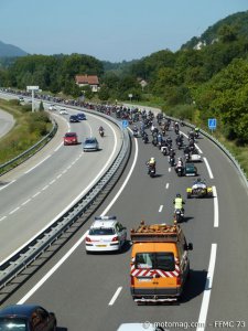 Manif 10 septembre Savoie : queue de convoi