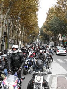 Manif moto Marseille (13) : bécanes à perte de vue