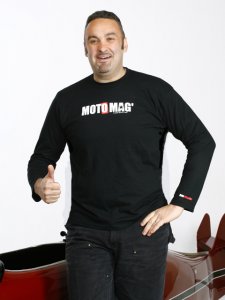 T-shirt manches longues : marquage blanc
