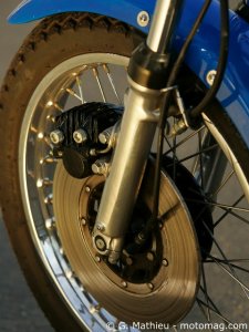 Kawasaki 750 H2 Mach IV : unique disque