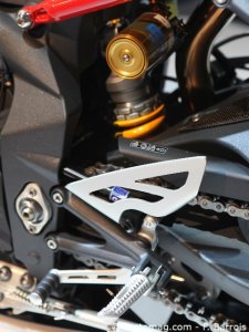 Milan 2010, Triumph Daytona 675 R : « shifter »