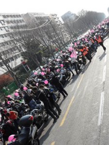 Marseille : des centaines de filles à moto !