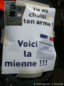 Manif 21 mai : un conducteur, un vote...