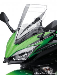 Kawasaki Ninja 650 : bulle réglable