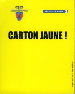 Paris : carton jaune contre les cartons rouges