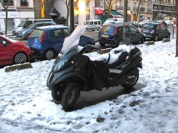 Piaggio MP3 bloqué par temps froid